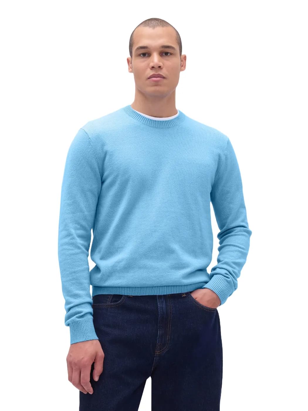 

                                                    GAP Mens Cashsoft Crewneck Sweater Bluestone 18-42