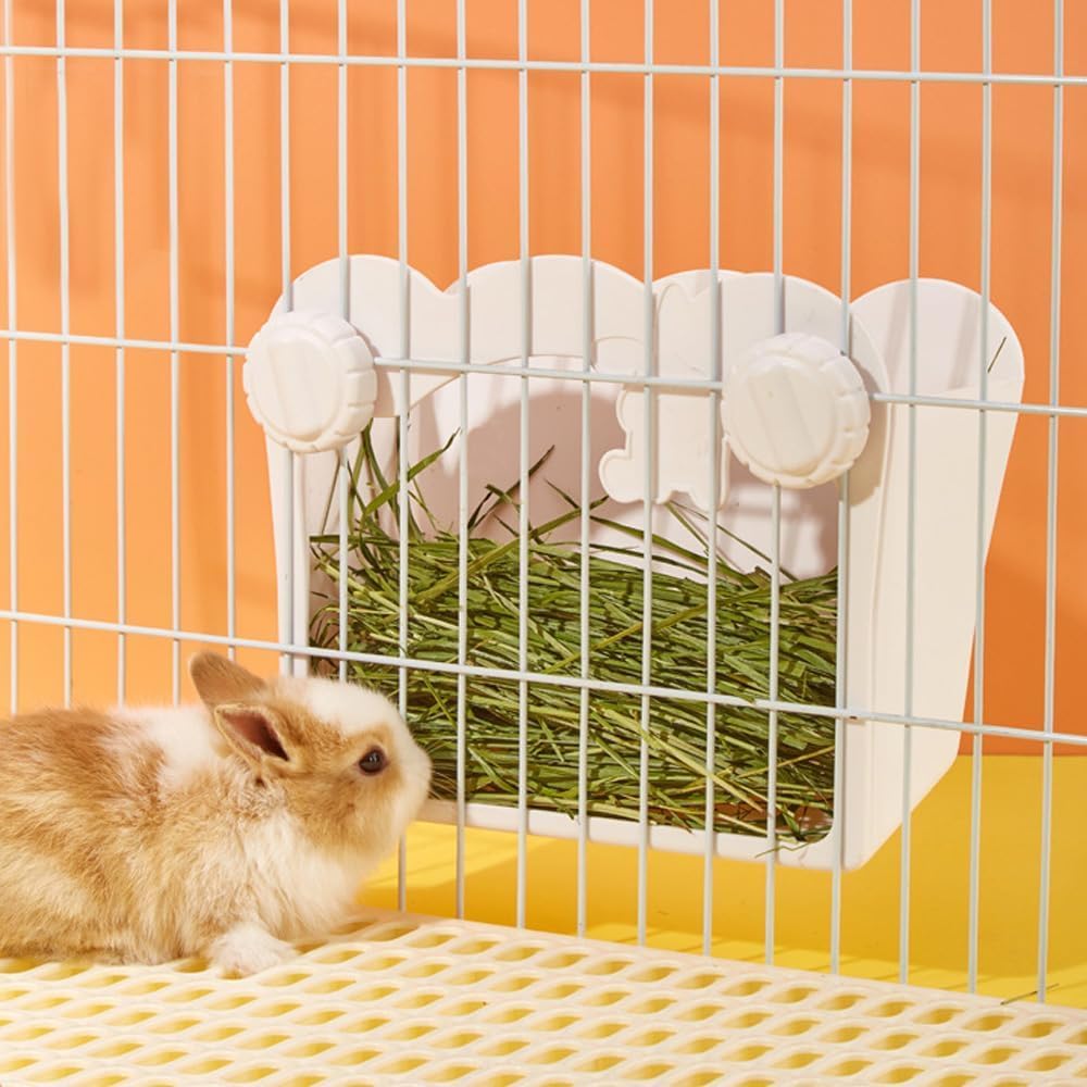 Amazon | うさぎ 牧草入れ 外付け 内付け 2WAY 牧草フィーダー ケージ
