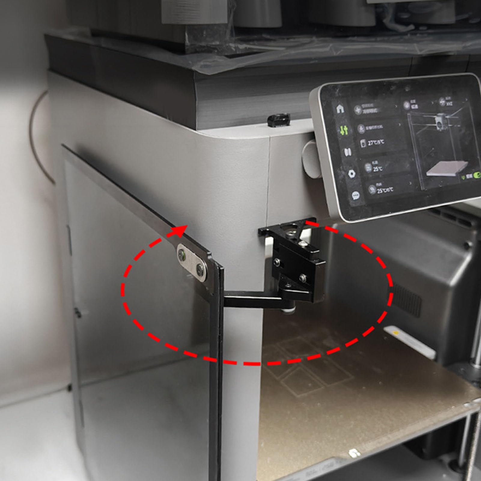 Zestaw Zawiasów Drzwiowych Drukarki 3D P2S 180 Regulacja 270 Stopni CNC Metalowa Wymiana Zawiasów z Korkiem do Konserwacji Drukarki i Czyszczenia łóżka