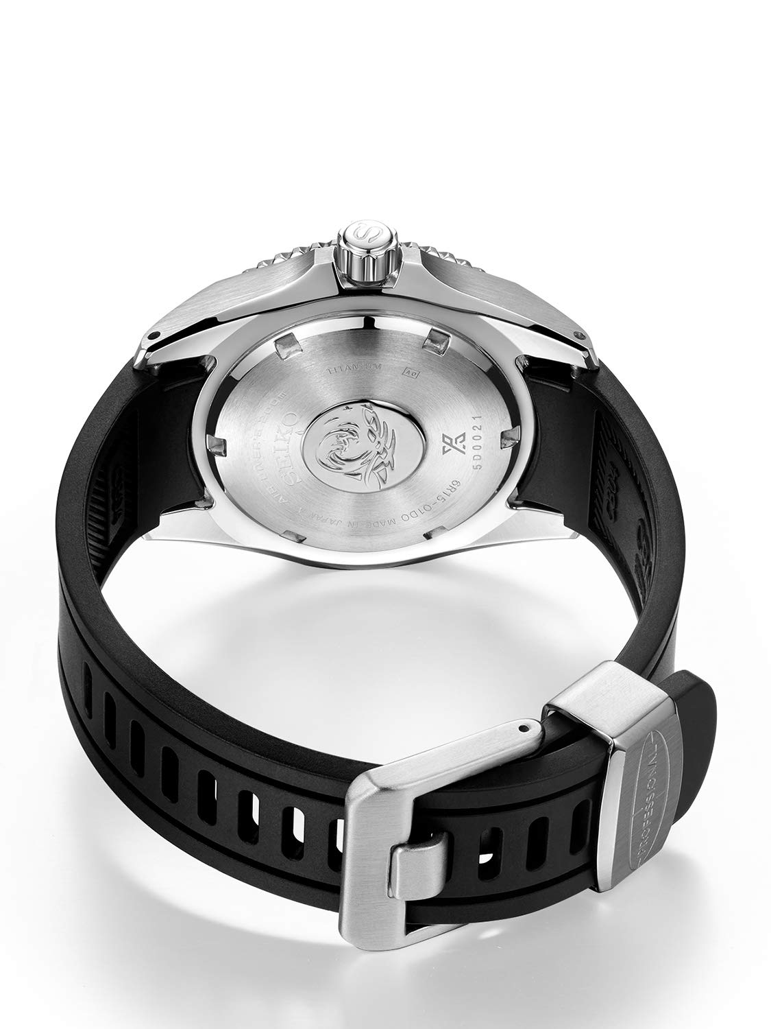 CRAFTER BLUE Bracelet de Remplacement courbé en Caoutchouc Compatible avec Montre de Seiko Shogun SBDC007, SBDC029, SPB057J, SPB099J1