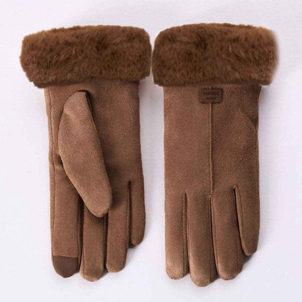 Rękawiczki, Damskie Zimowe Rękawiczki Damskie Dziewczęce Outdoor Heat Full Finger Lined Driving Wszystkie Urządzenia Z Ekranem Dotykowym Pozostają Sprawne W Zimnym Roku,a