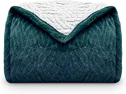 Cobertor Sherpa Glamour Solteiro 1,50x2,10 - Appel - Petróleo