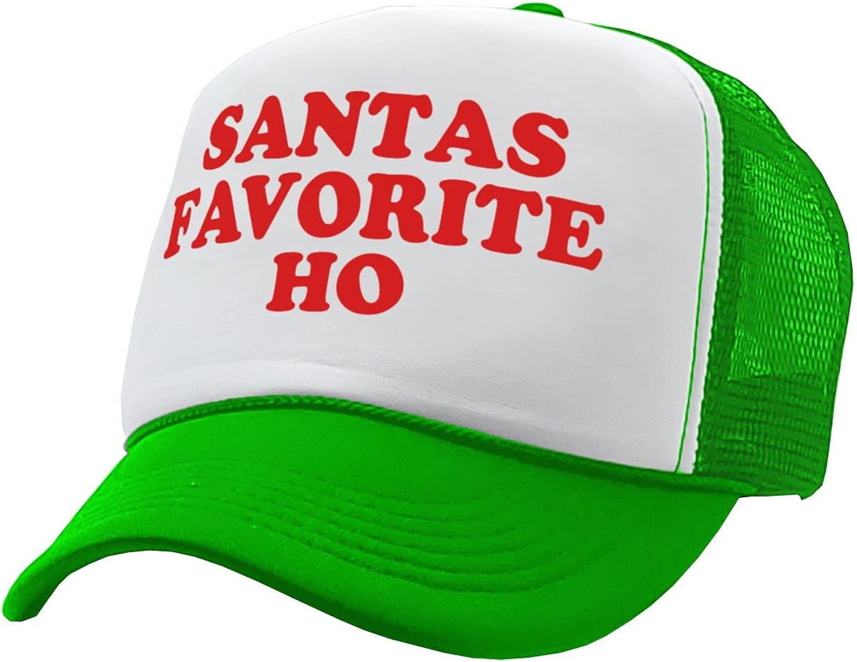 The Goozler - Santas Favorite HO - Christmas Claus Funny - Vintage Retro Style Trucker Cap Hat image 5