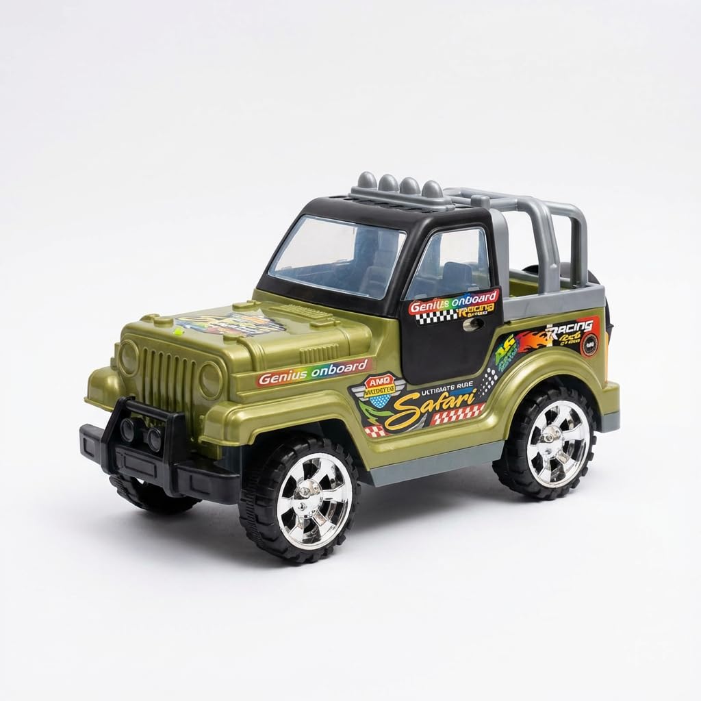 Buy HOMOZE Safari Off-Road Jeep Toy for Kids | Big Size Push & Go