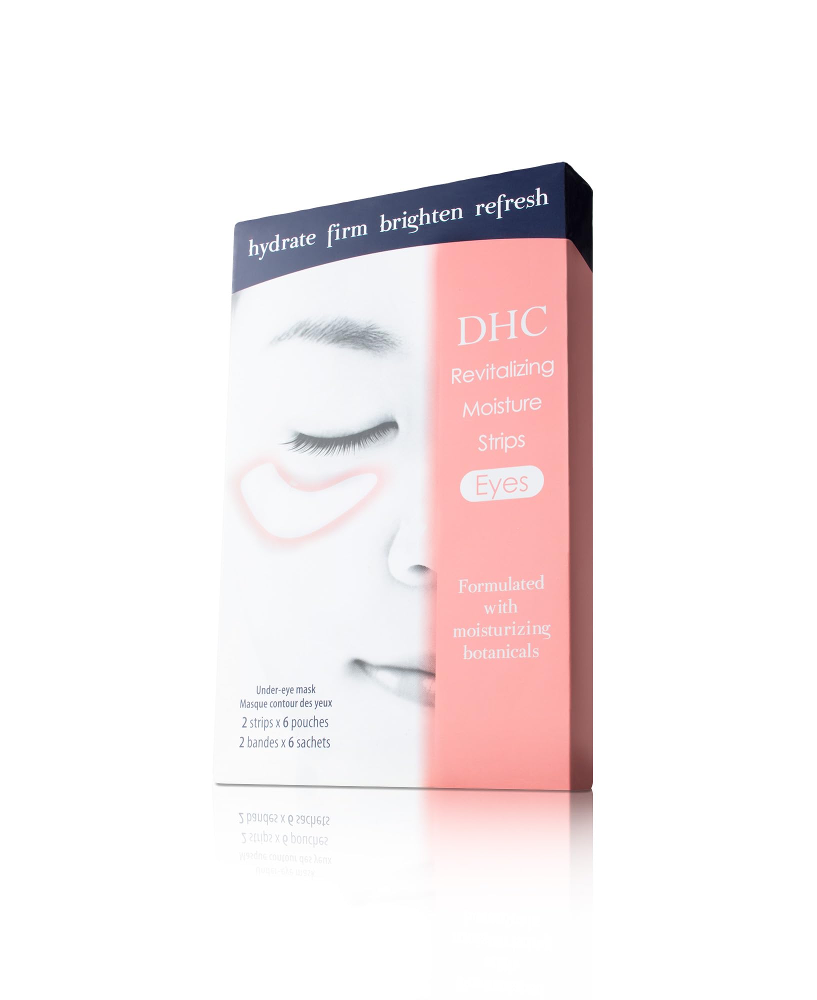 DHC Revitalizing Moisture Strips: Eyes (2 Count), Gel Strip Masks, 6 Applications Each
