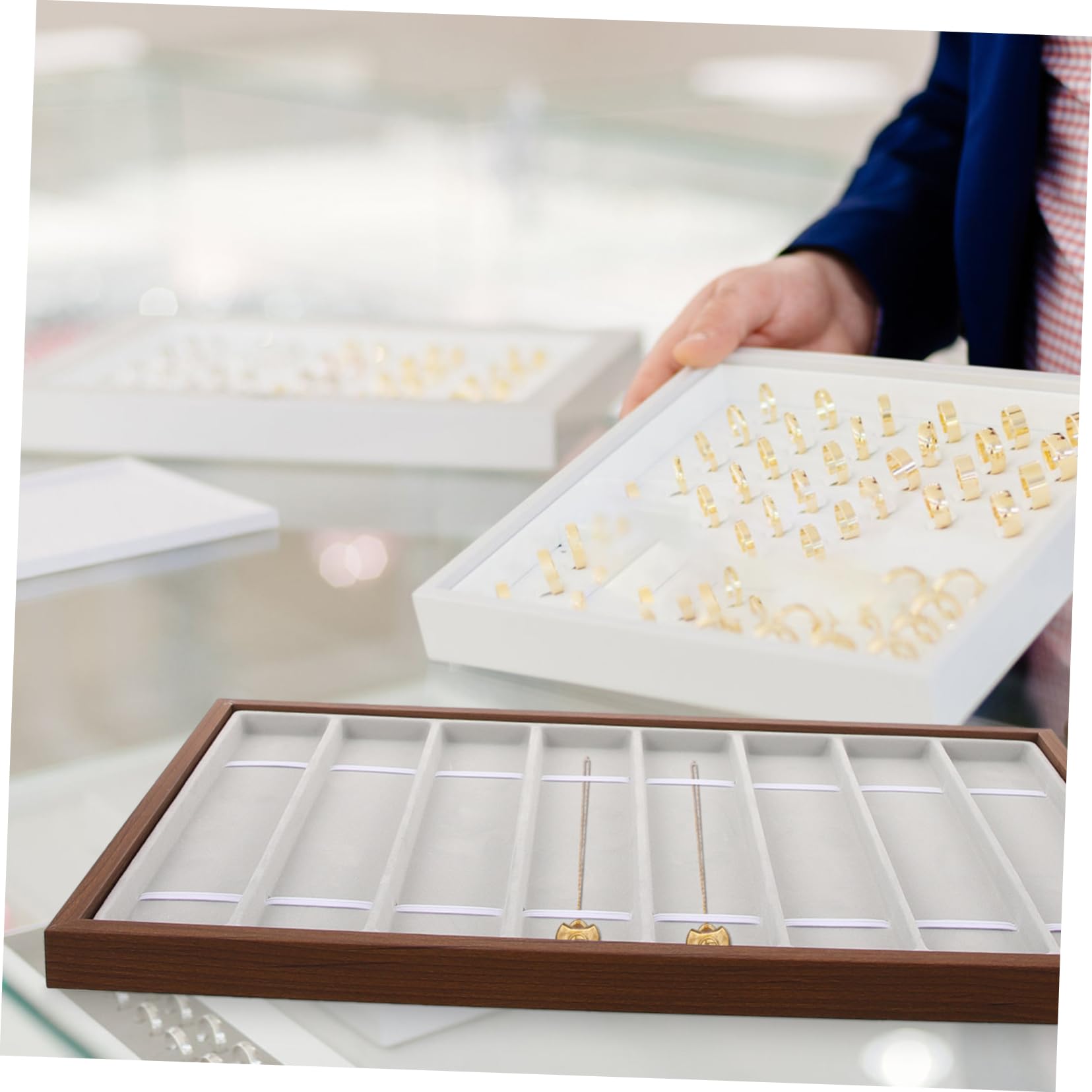 BESTYASH Watchband Display Tray Position Organizer for Watch Bands Jewelry Accessories and Stylish for Home Travel Storage