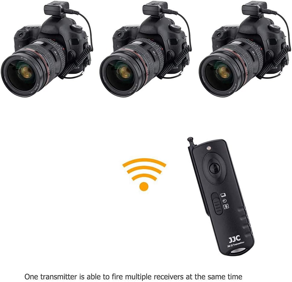 One JM-C transmitter controlling multiple cameras with receivers