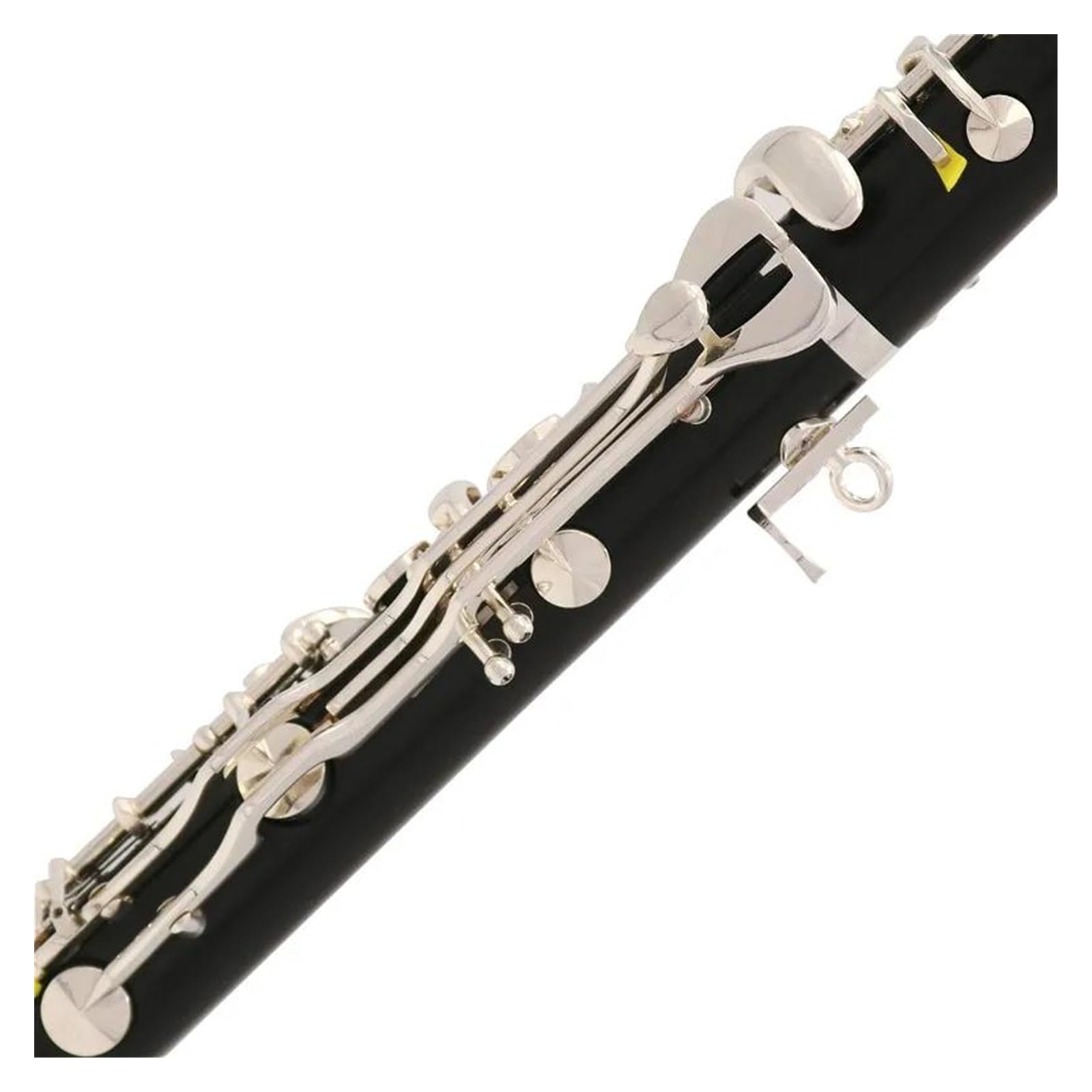 Corpo In Legno Di Ebano Tono Sib 20 Tasti Chiavi Placcate In Argento Clarinetto Con Custodia E Accessori