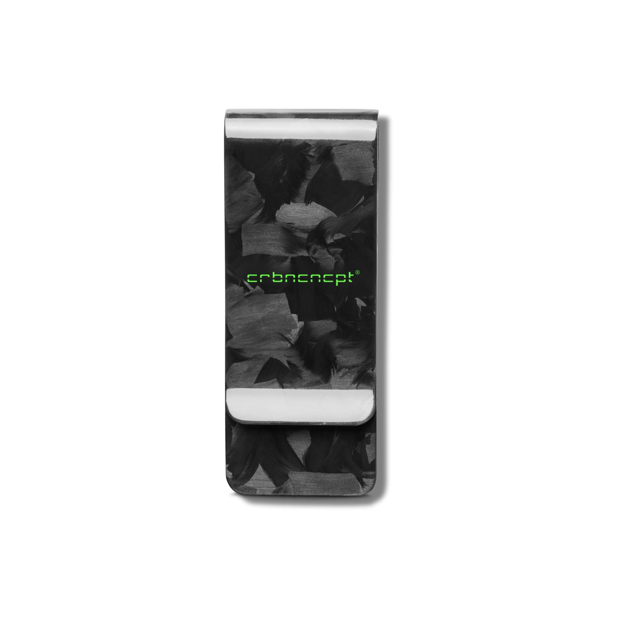 Geldklammer aus Forged Carbon (Kohlenstofffaser) – ultraleichte Geldspange, Geldscheinklammer, Money-Clip - Geldschein-Organizer für Herren schwarz