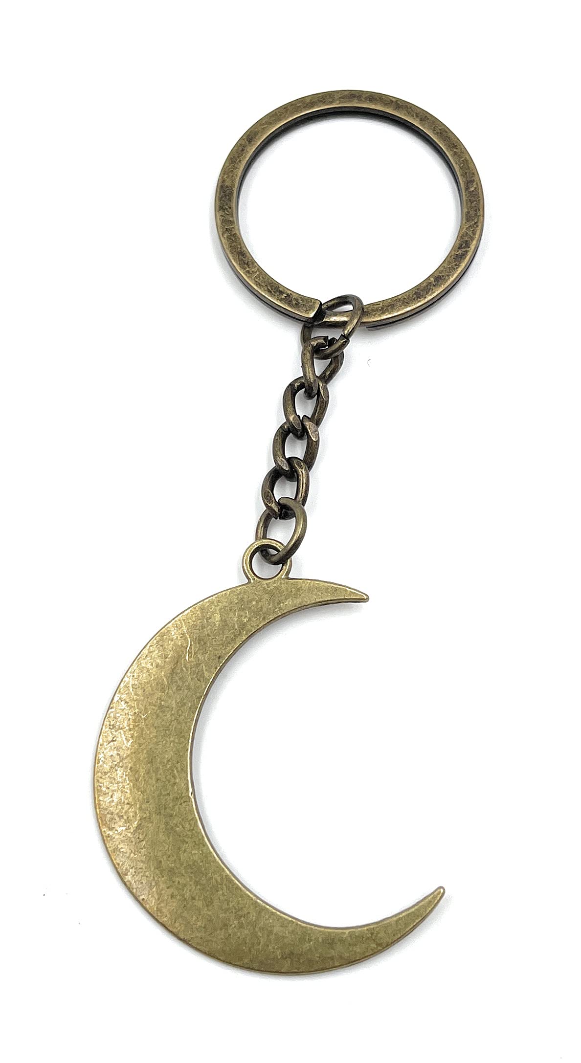 H-Customs Moon Solar System Half Bronze Keychain Pendant