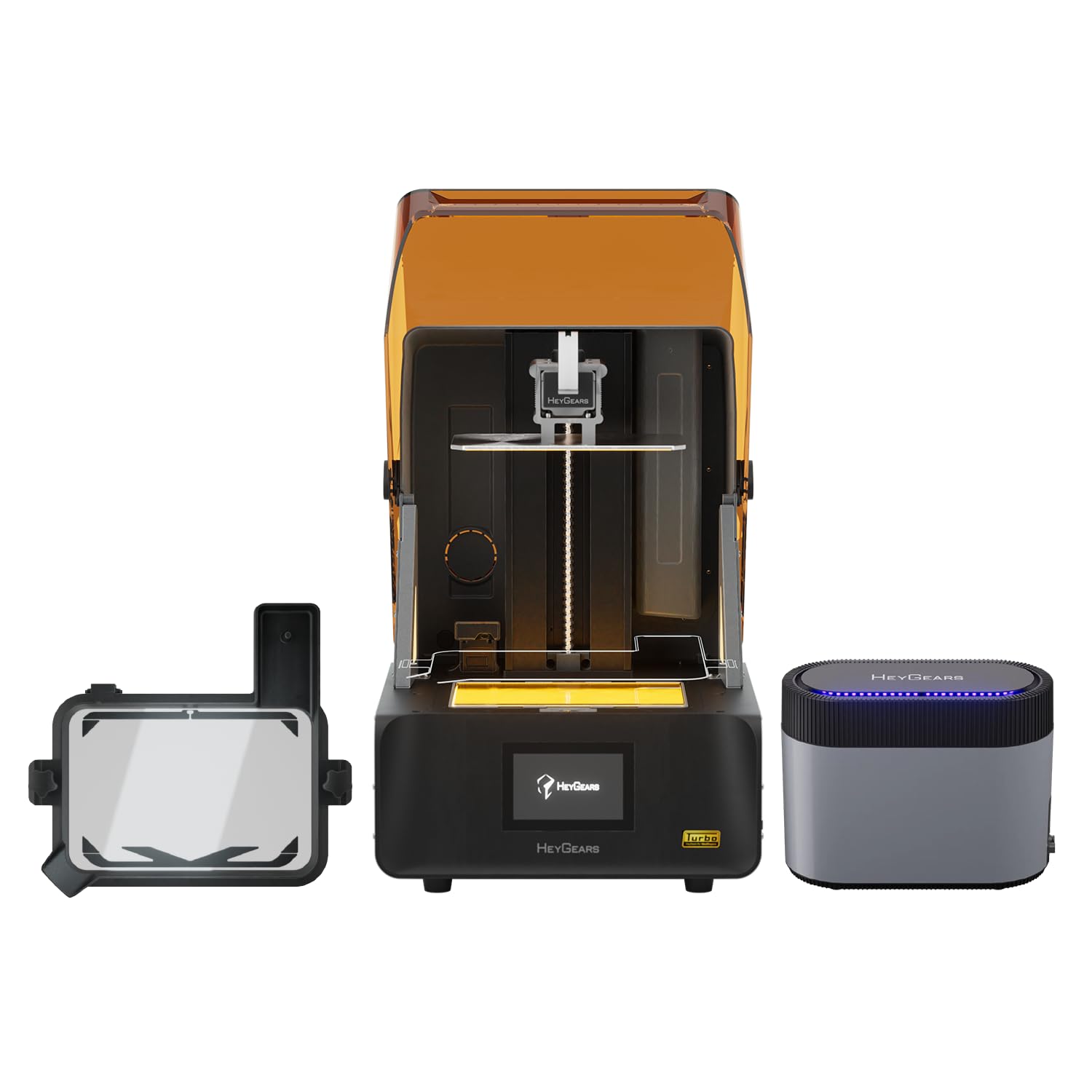 HeyGears Reflex RS Turbo 3D Resin Printer, Pulsing Release Module and Heated & Pulsing Re…