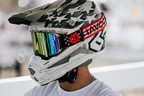 Miniatura 6 de Havoc Racing Gafas magnéticas sin marco, para motocross, motocross, motocross, snowboard, ATV y UTV - Gafas antivaho con bloqueo UV