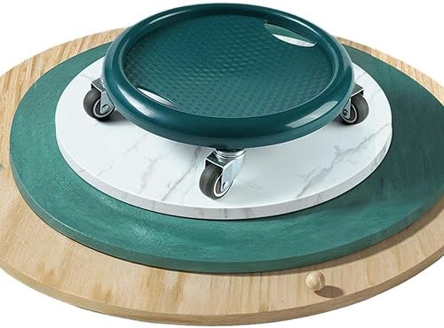 Miniatura 5 de Rueda de rodillo abdominal, equipo de ejercicio abdominal con rodilleras, tabla de rueda abdominal multifuncional para mujer, rotación de 360 para