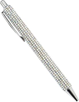 Glitter Ballpoin t Pens | Bling Sparkly Pens | Bling Rhinestone Sparkly Pen | Cute Glitter Retractable Ink Pen For Wedding, Meetings, Students, Adults
