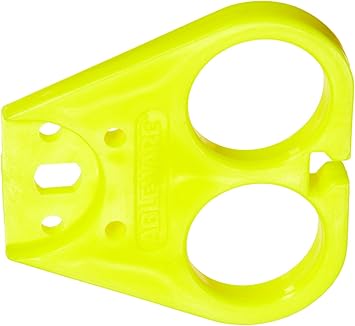 SP Ableware 754110000 Key Turner and Holder, Plastic with Finger Hole, Bright Yellow, Holds up to 1 Key