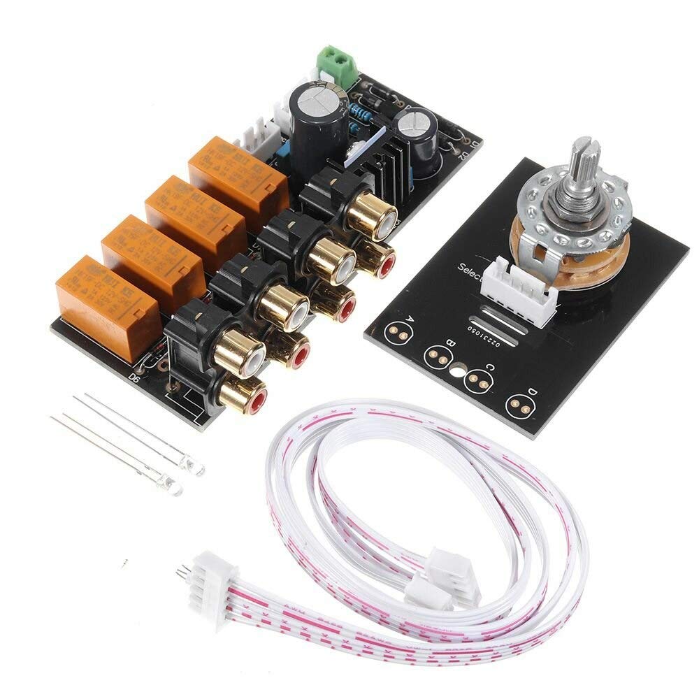 Platine de commutation audio RCA haut de gamme avec kit relais sélecteur de signal DIY