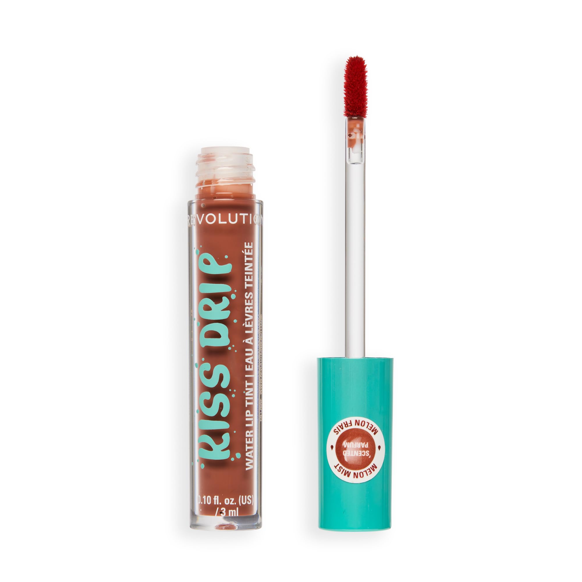 Makeup Revolution Kiss Drip Water Lip Tint 3ml – Melon Mist | Sheer Buildable Glossy Lip Tint | Hydrating Formula with Shea Butter, Vitamin E & Hyaluronic Acid | Lightweight Dewy Finish-picture-23