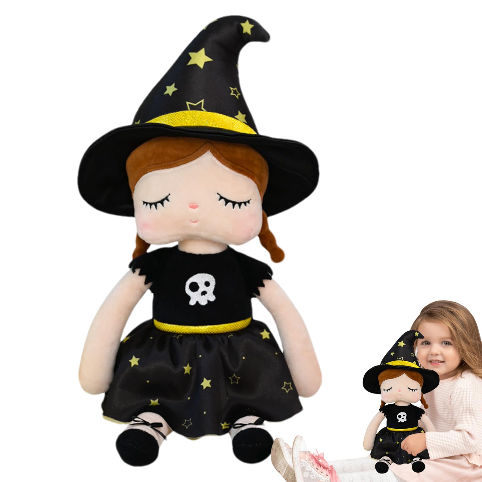 Generico Bambola, Bambola Morbida, Figure Morbide Festive per Decorazione Bambini Casa Halloween Interni Giochi Scrivania Arredamento