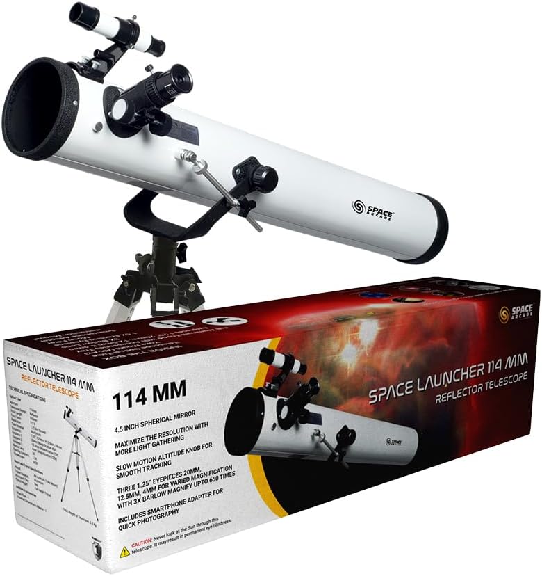 Diamètre 114mm Longueur Focale 900mm Aluminium Plat Clair