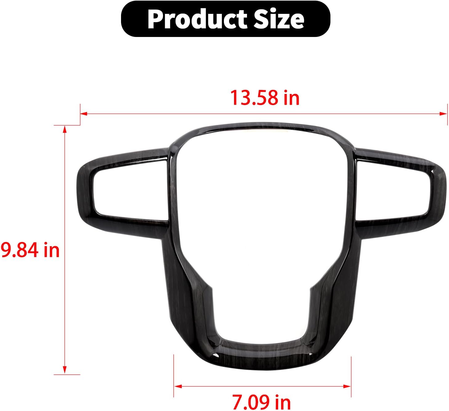 Steering Wheel Panel Cover Trim Compatible with 2019+ GMC Sierra Interior Accessories ABS