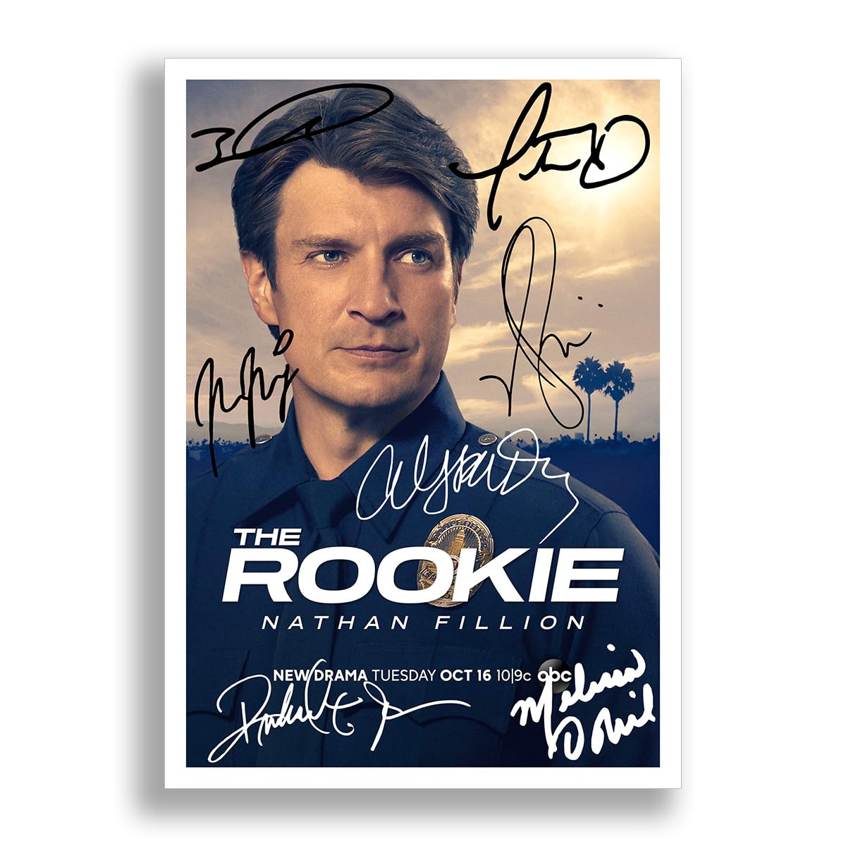 The Rookie Cast Signed Autograph A4 Poster Photo Print TV Show