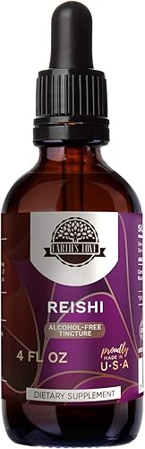 Earth's Love - Tintura con extracto de hierbas sin alcohol, superconcentrada, orgánica, seta de arroz (Ganoderma Lucidum) seca, 1