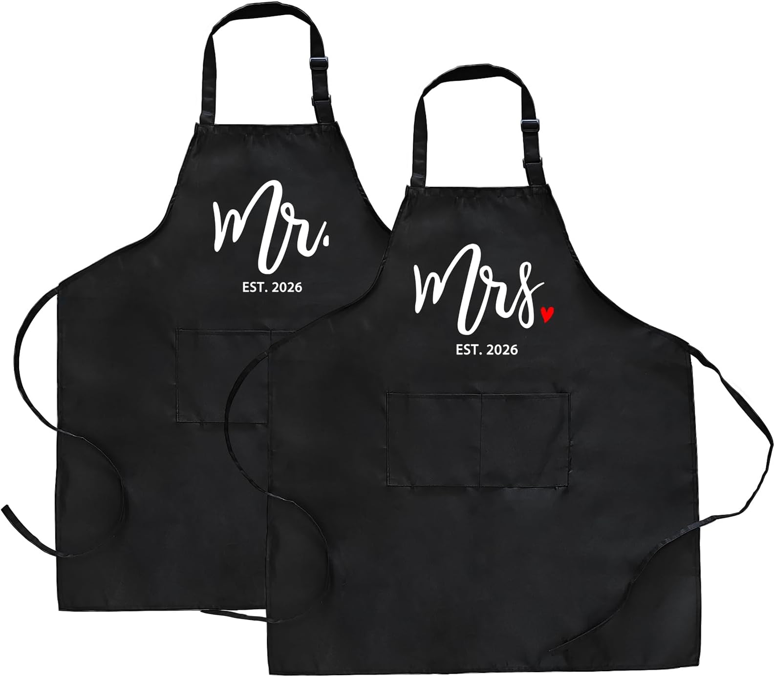 Kitchen Apron with Pockets for House Warming Gifts New Home, New Home Gift Ideas for Women Men Couple