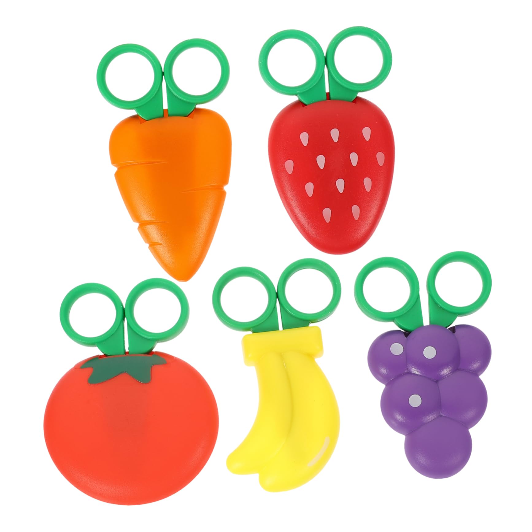 VILLCASE 15stücke Teiliges Niedlicher Fruchtscheren Für Bastelarbeiten Magnetische Kinderscheren Mit Designs Für Scrapbooking Und -projekte Für Schule Und Kreative Aktivitäten