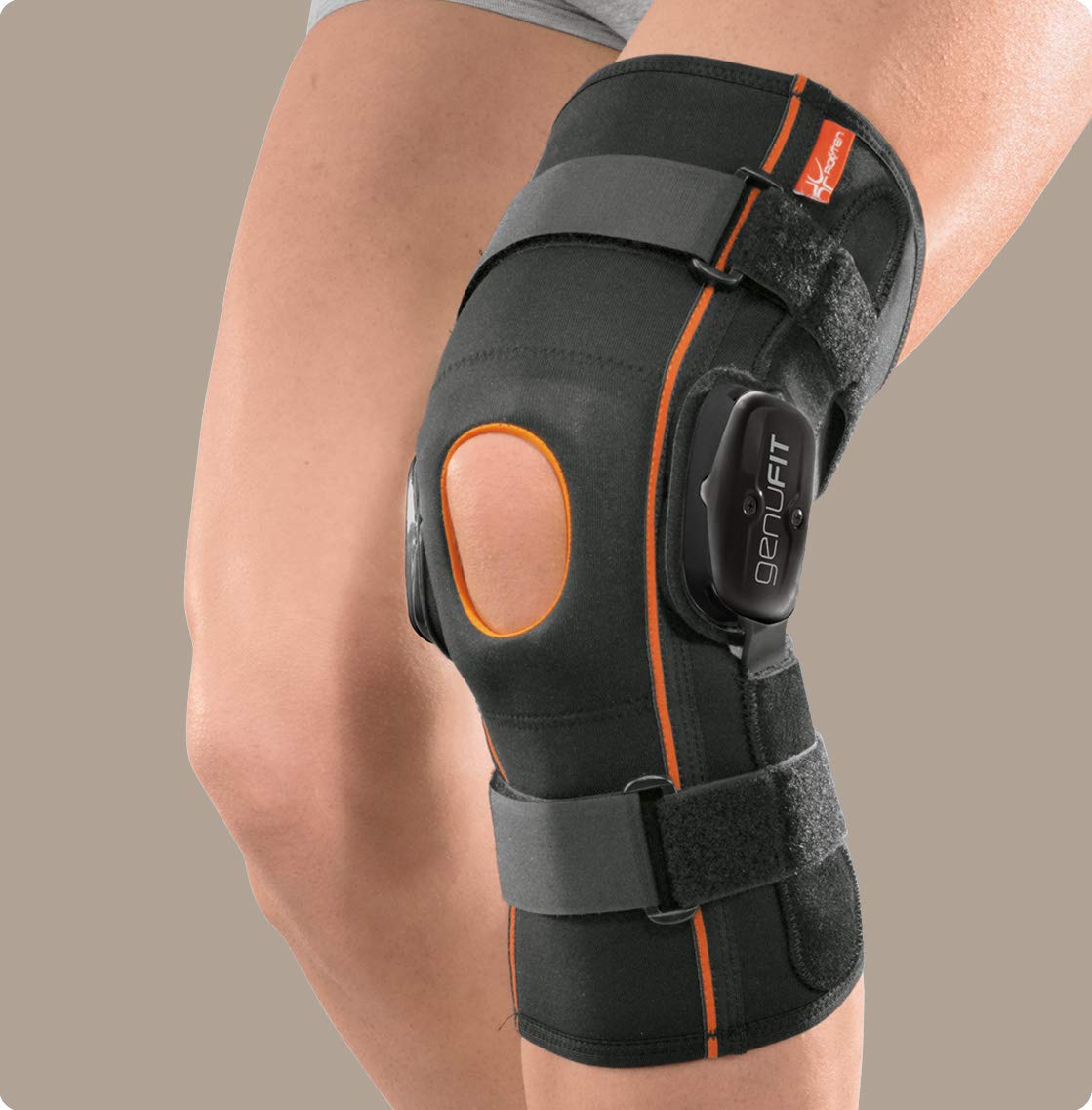 RO+TEN GENUFIT 1125 Ginocchiera corta con aste laterali policentriche misura LARGE (Circonf. coscia cm. 52-58) - Conforme alla normativa CE