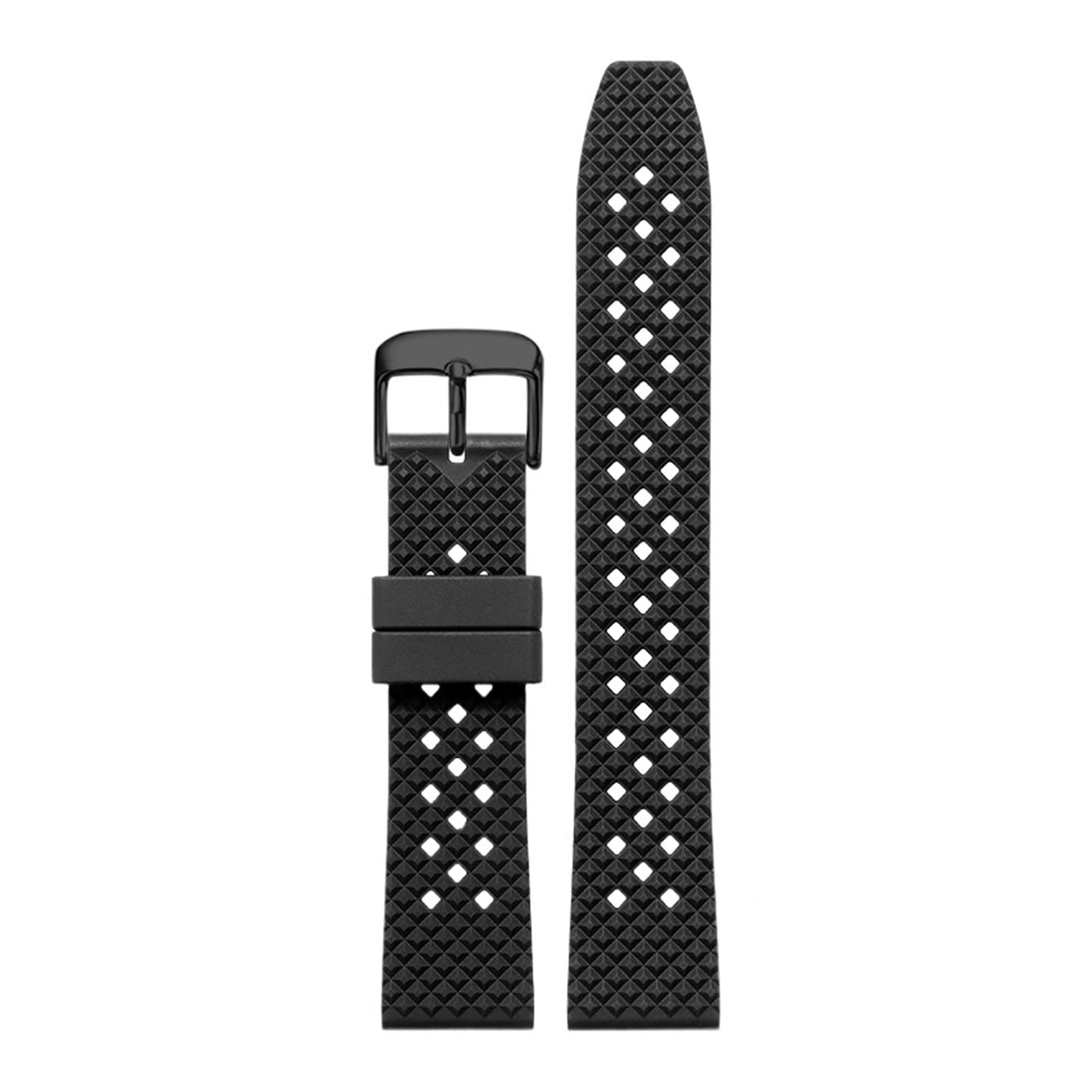 Amazon.co.jp: ハニカムトロピックFKMラバーウォッチストラップ18mm