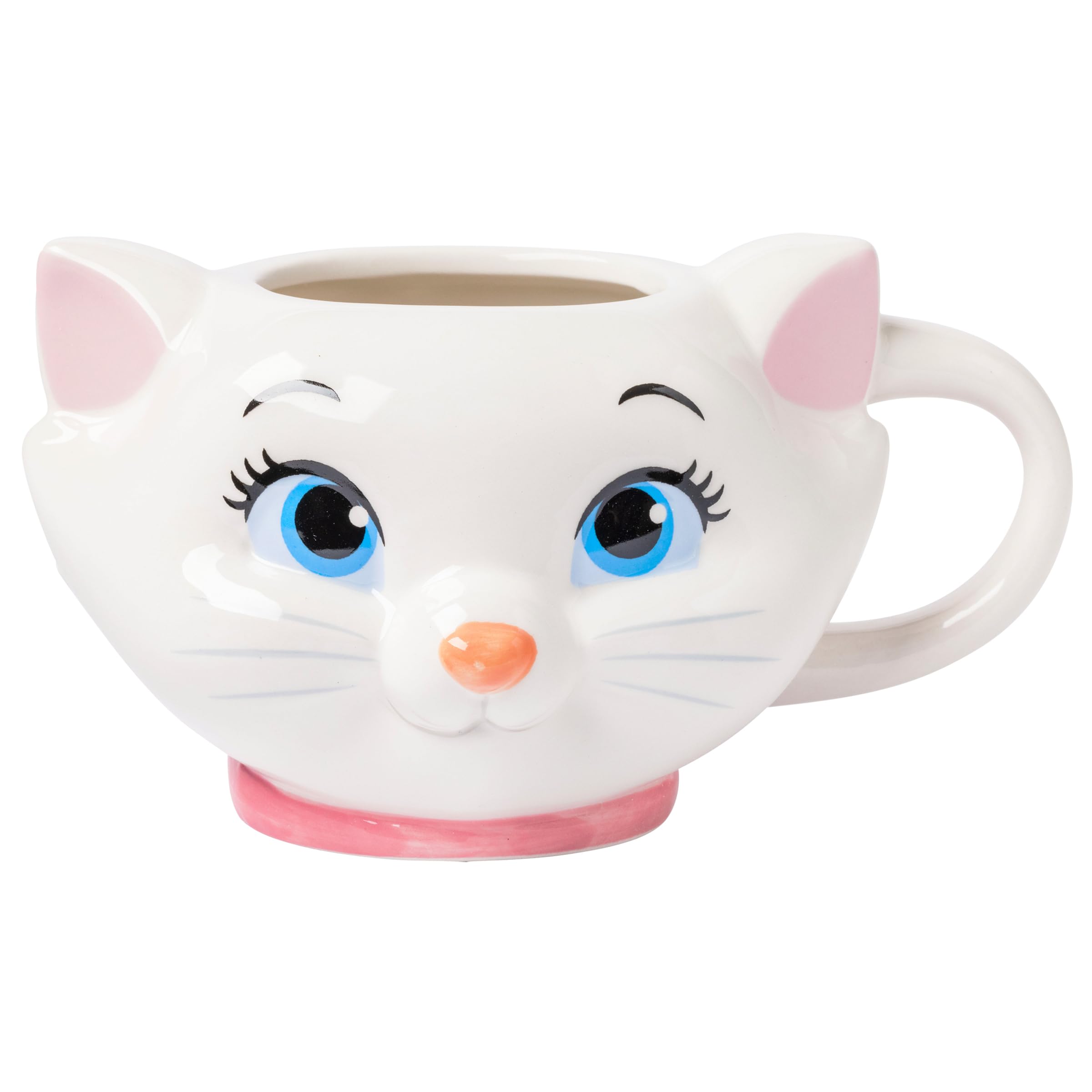 Disney Aristocats Marie Face Ceramic 3D Sculpted Mug, 20 Ounces