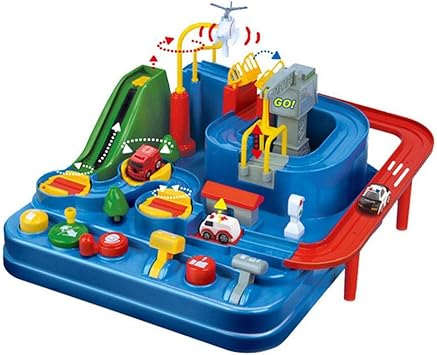 Womdee Jouet Rampe De Course Piste De Voiture Jouet Pour Bebe Enfant Garage Voiture Enfants Rampe De Course Jouet De Voiture Avec Helicoptere Bus Voiture Jouets Pour Enfants Amazon Fr Jeux Et Jouets