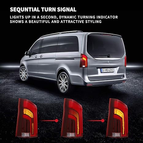 Volle Led Ruckleuchten Fur Mercedes Benz V Class Vito W447 V250 2017 2020 Ruckleucht Ruckleuchter Mit Dynamisch Blinker Rucklicht Rot Amazon De Auto Motorrad