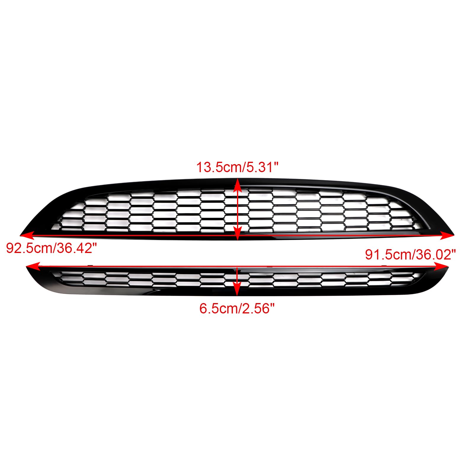 Griglia del Radiatore Paraurti Anteriore Griglia del Paraurti Anteriore per Mini Cooper R50 R52 R53 2002-2006 Griglia del Paraurti Anteriore (No Logo)