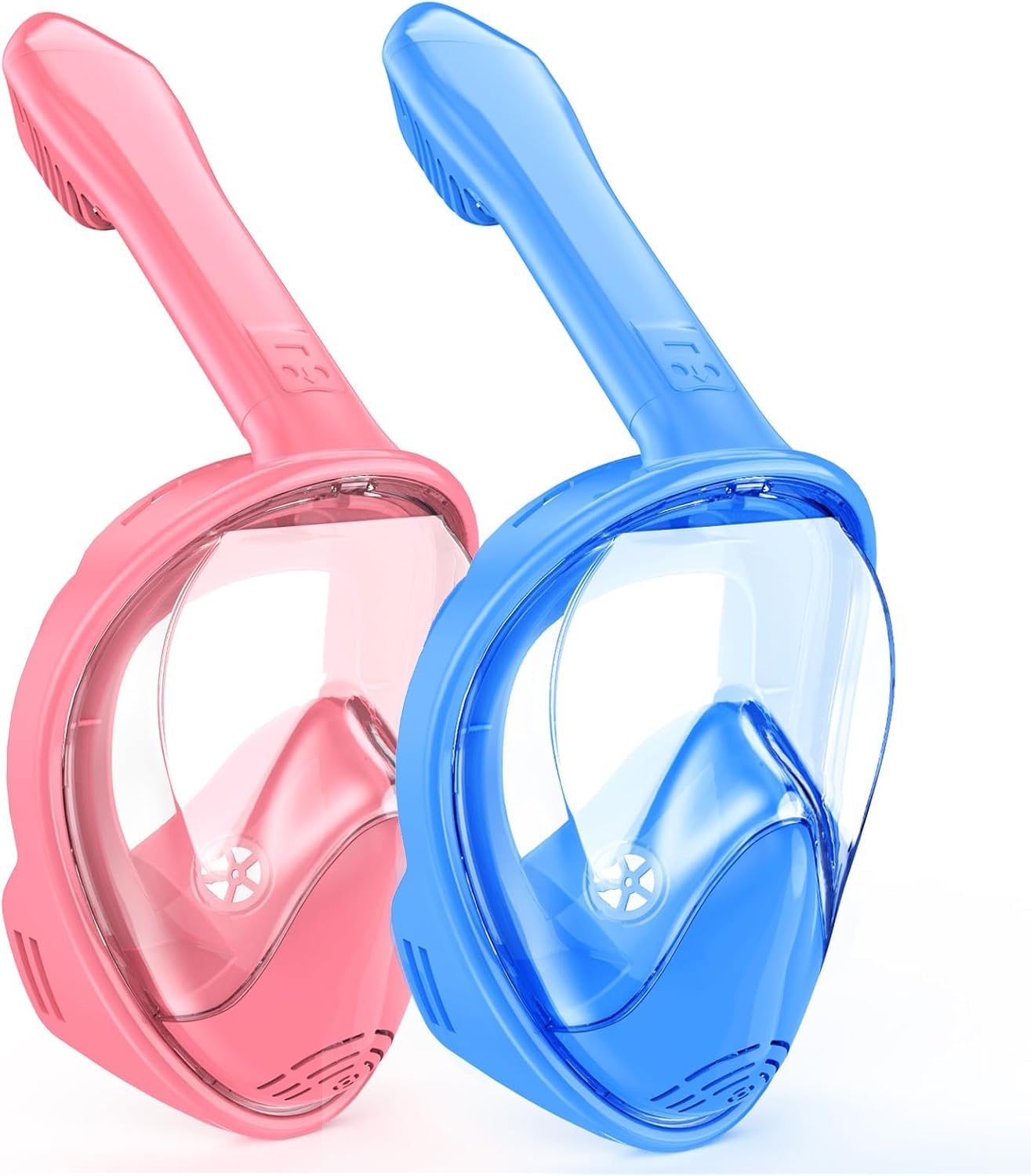 Maschera da snorkeling per bambini, con supporto per fotocamera, vista panoramica a 180°, anti-appannamento, anti-perdite