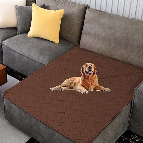 Miniatura 12 de fuguitex Funda de cama para perro impermeable, funda para sofá para mascotas, tapete antideslizante para gatos, manta para mascotas para silla