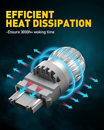 Miniatura 61 de AUXITO 912 921 luz LED de marcha atrás de 1000 lumen de alta potencia 2835 15-SMD, muy brillante y libre de error T15 906 W16W, 6000 K, luz blanca