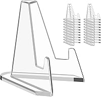 Reastar 20 Pack Small Acrylic Easel Stands 2.2" Card Display Holders for Sports Cards, PSA Graded, Challenge Coins, Trading Cards