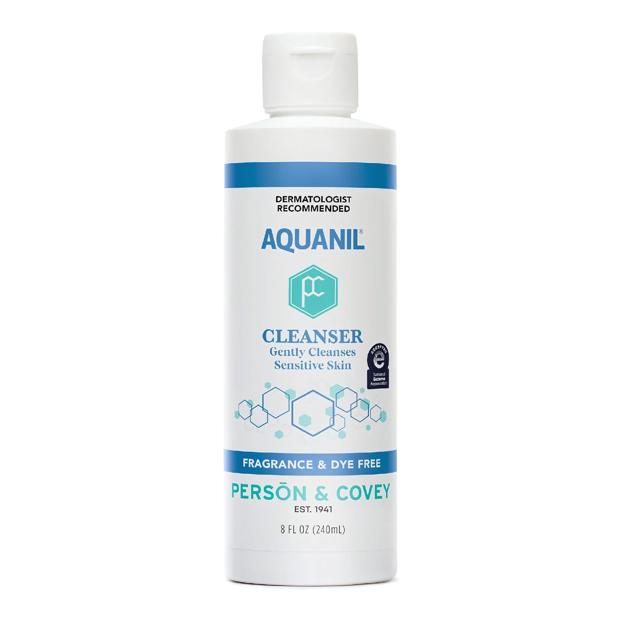 Aquanil Skin Cleanser, Soapless Lipid-free Cleanser - 8 Fl Oz by Person & Covey