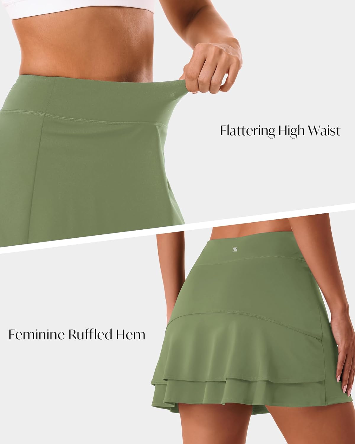 Stelle Tennis Skirts for Women Athletic Skirt with Shorts Golf Skort Pocket High Waisted Skorts Workout Pickleball - Image 5