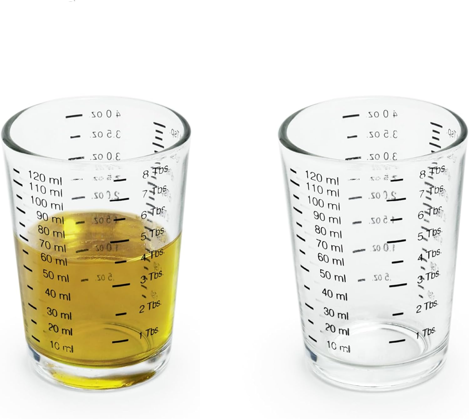 Set de 2 vasos medidores Fox Run 4 oz transparentes