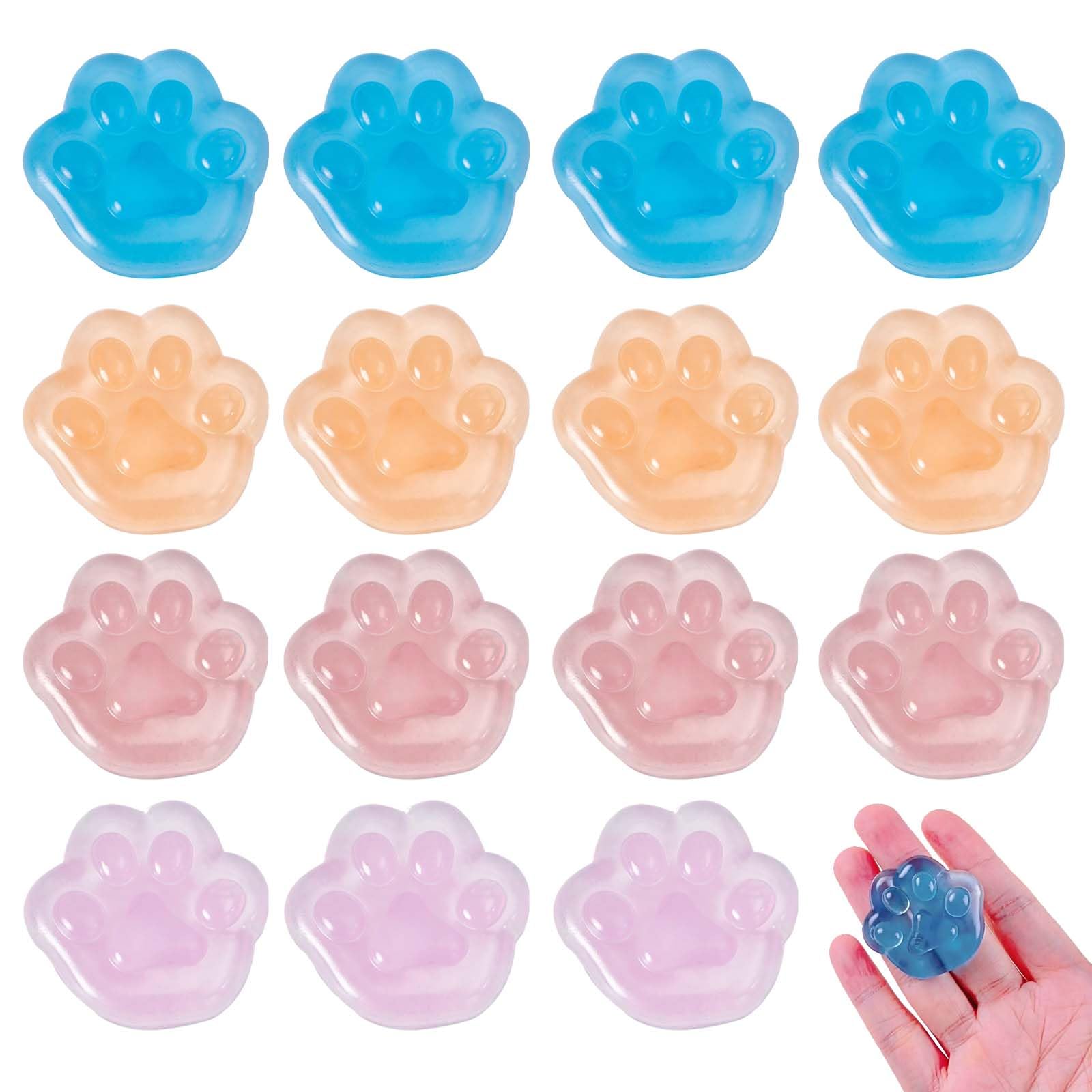 15 PCS Mini Cat Paw Squishy Toys, Viral Squishies Smushers Squishys Squishes, Squishy Stress Toys Squishys Set Pack, Mini Squishies Trending for Office Desk(Random Colors)