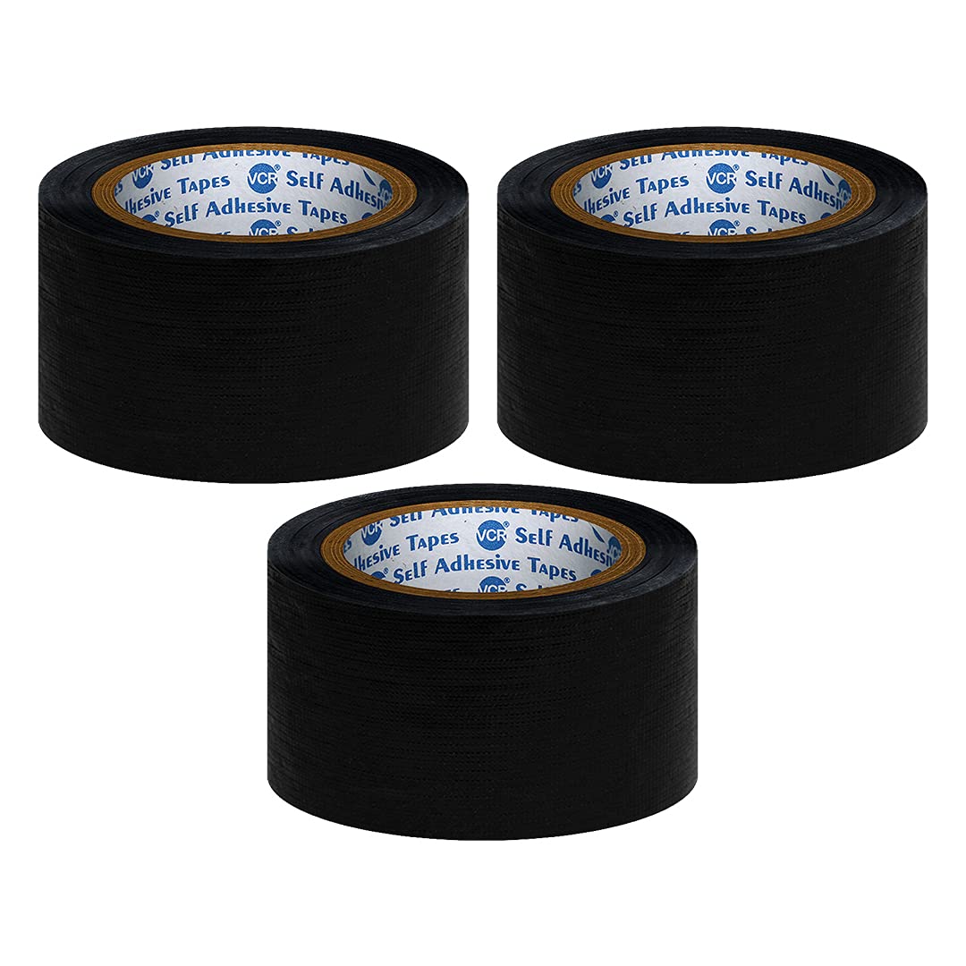 VCR Black Duct Tape - 16 Meters in Length 48mm / 2" Width - 3 Rolls Per Pack - Strong Book Binding Tape - Waterproof Heavy Duty Duct Tape (B07SW4M48N) Amazon Price History, Amazon Price Tracker
