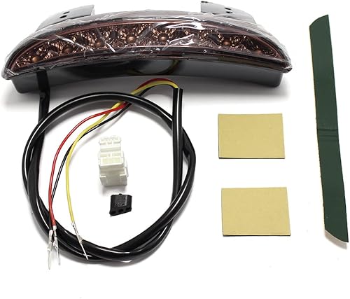 Miniatura 5 de MISS MOLY Señales de Giro LED Rojas para Motocicleta Luz Trasera Cafe Racer Parachoques Trasero Borde Freno