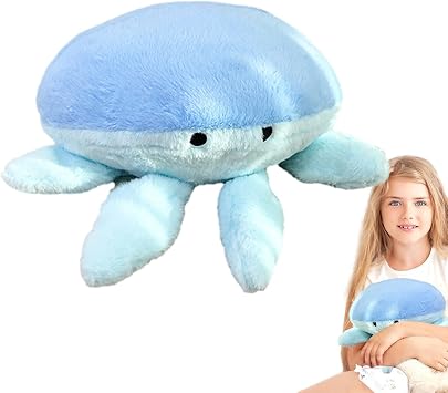 Stuffed Jellyfish, Photo Sea Creature Plush Toy | Stuffed Jellyfish Pillow Adorable Cute for Car, Kids Room, Living Room, Shelf, Sofa, Smood |
