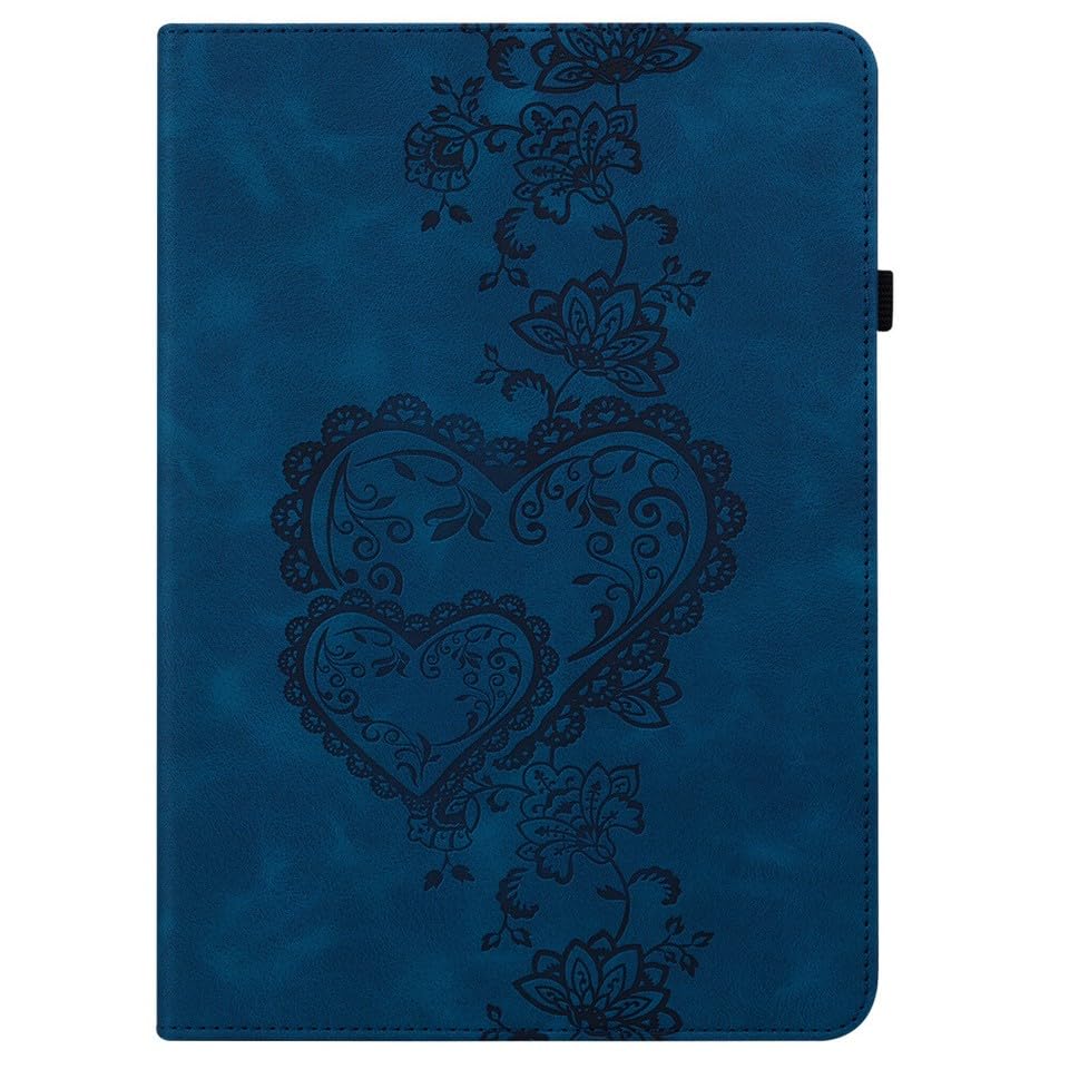 Étui iPad Pro 12.9 2020 rabat support cuir bleu 4e génération
