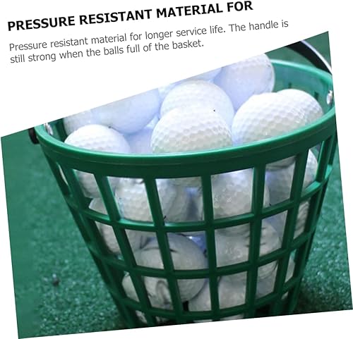 Miniatura 8 de BESPORTBLE Cestas de campo de golf al aire libre cesta de pelota de golf con asa Cubo de almacenamiento de pelota de golf Contenedor de cubo de