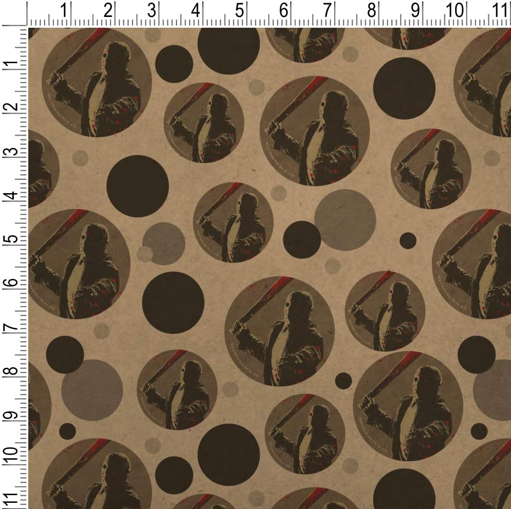 GRAPHICS & MORE Friday the 13th Jason Character Premium Kraft Gift Wrap Wrapping Paper Roll