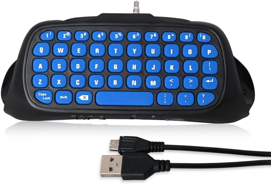 PS4 Controller Keyboard, 2.4G Wireless Rechargeable Online