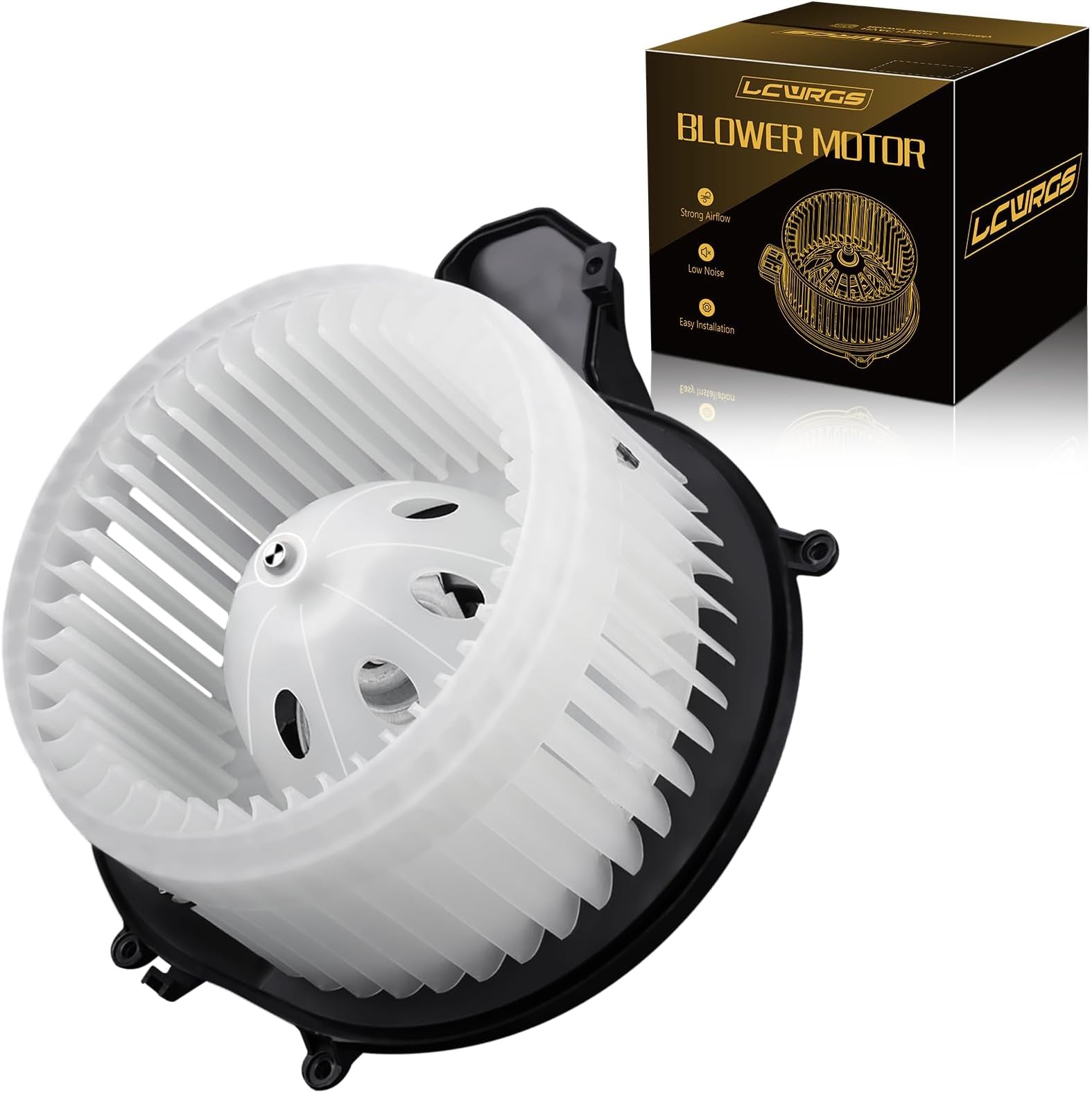 LCWRGS AC Heater Blower Motor with Fan Fits for 2003 2004 2005 2006 2007 2008 2009 Volvo XC90 V70 S80 S60 XC70 Replaces# 700186